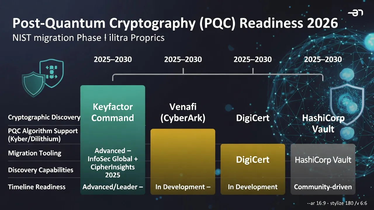 Post-Quantum Cryptography (PQC) Readiness 2026 — vendor comparison matrix